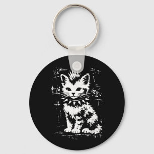 Chaveiro Gato engraçado vintage punk meme gatinhos homens m