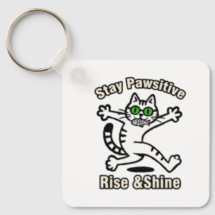 Chaveiro Gato Fique Positivo