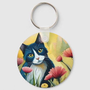 Chaveiro Gato FLoral