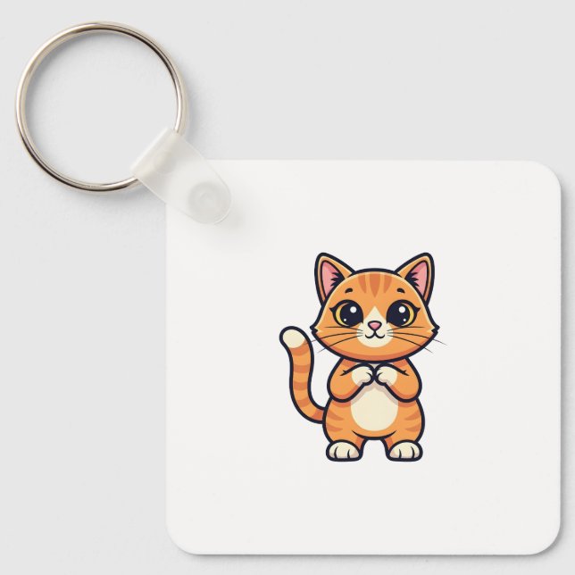 Chaveiro gato fofo (Frente)