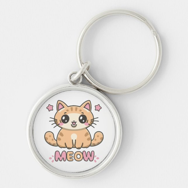 Chaveiro gato fofo mia (Frente)