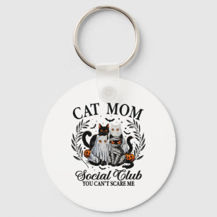 Chaveiro Gato Gótico do Clube Social de Gata Negra do Hallo