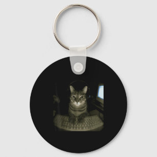 Chaveiro Gato Hacker Meme Engraçado Computador Gatinho Game