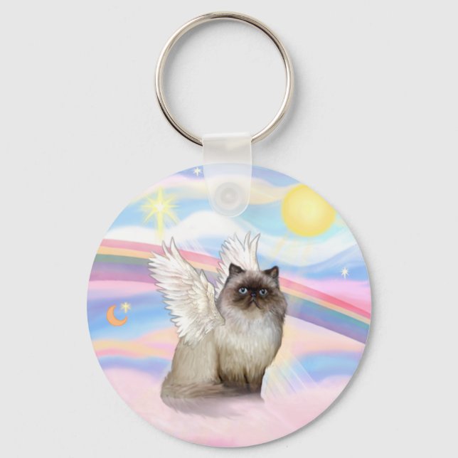 Chaveiro Gato Himalaio Chocolate Point Anjo (Frente)