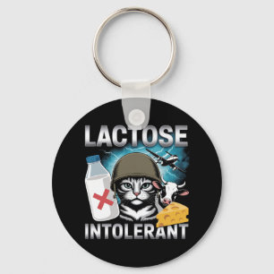 Chaveiro Gato Intolerante à Lactose Humoroso Leite Queijo V