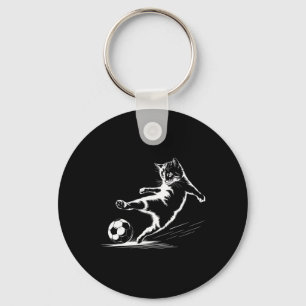 Chaveiro Gato Jogando Futebol Gráfico de Byll Esportes de G