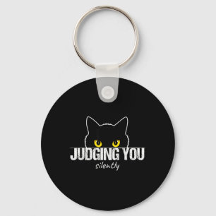 Chaveiro Gato julgando você silenciosamente