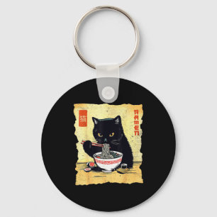 Chaveiro Gato Kawaii Comendo Macarrão Ramen Presente Divert