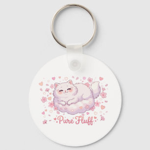 Chaveiro Gato Kawaii Fofo Puro Algodão