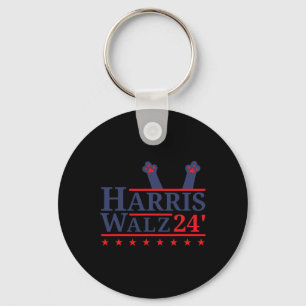 Chaveiro Gato Lady For Kamala Harris Tim Walz Eleição 2024
