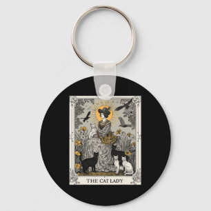 Chaveiro Gato Lady Tarot Card Vintage Gótica Mulheres Gótic