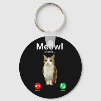 Chaveiro Gato Meowl Chamando Coruja Maldiçoada Internet Eng
