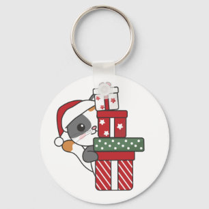Chaveiro Gato Natal Presente Animais de inverno Gatos Chave