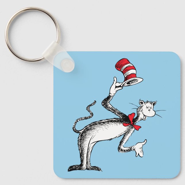 Chaveiro Gato no Chapéu Faz Uma Reverência (Frente)