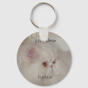 Chaveiro Gato persa branco