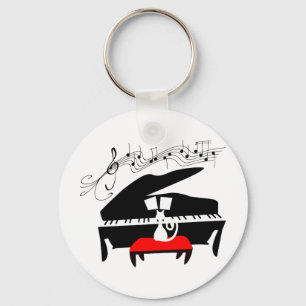 Chaveiro Gato & piano