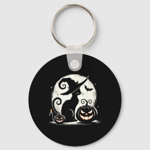 Chaveiro Gato Preto Amantes do Halloween do Gato