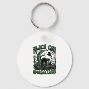 Chaveiro Gato Preto Amor Especial Haloween Lua Crescente Gh
