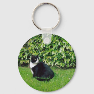 Chaveiro Gato preto e branco