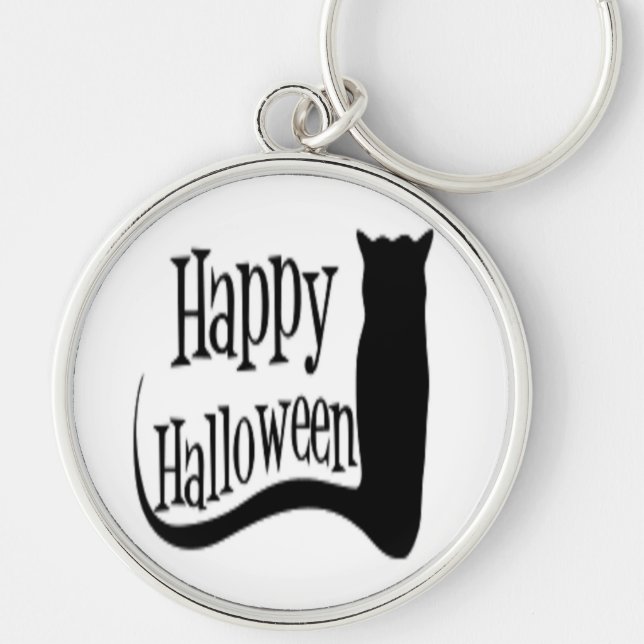 CHAVEIRO GATO PRETO "HELLOWEEN" (Frente)