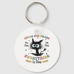 Chaveiro Gato Preto Olá 8ª Série Está Bem Estou Bem Tudo