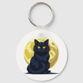 Chaveiro Gato preto zangado