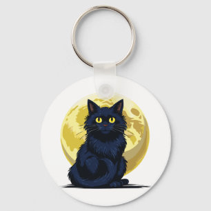 Chaveiro Gato preto zangado