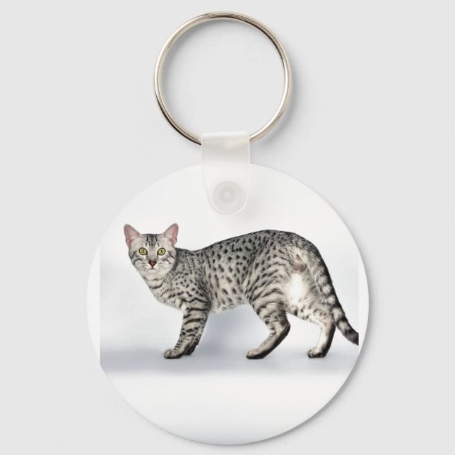 Chaveiro Gato raro Mau Egípcio (Frente)