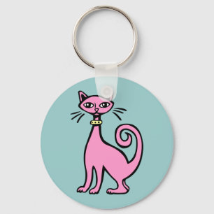 Chaveiro Gato Retroativo - Personalizado