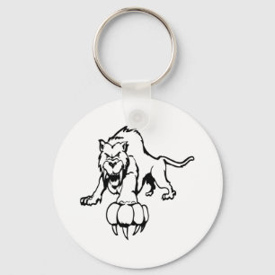 Chaveiro Gato selvagem, wildcat, lince, gato, pantera,
