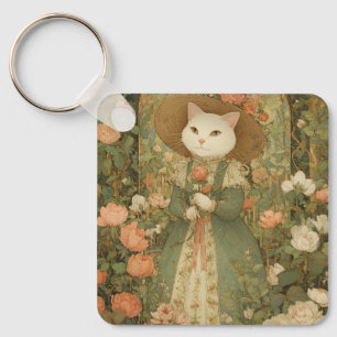 Chaveiro Gato - Senhora Vitoriana de Gatos Rosewood