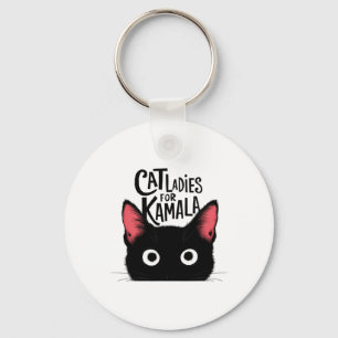 Chaveiro Gato Senhoras Para Kamala Funny Cat 2024 President