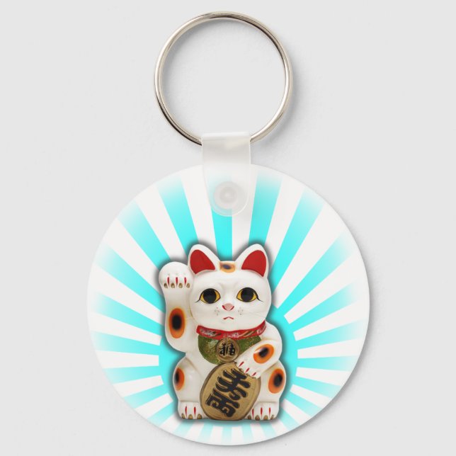 Chaveiro Gato Sortudo (Maneki-neko) (Frente)