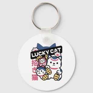 Chaveiro Gato Sortudo Maneki Neko – Gato da Sorte Japonês