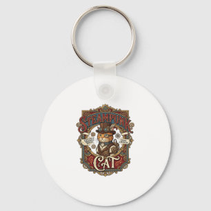 Chaveiro Gato Steampunk Vintage Steampunk Gato