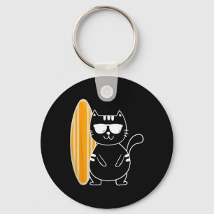 Chaveiro Gato Surfista - Pranchas de Surf Praia Ondas do Oc