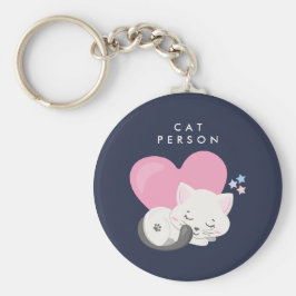 Chaveiro Gato Texto de Pessoa Gato Branco Gato Branco Dormi