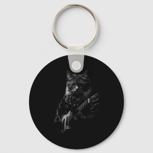 Chaveiro Gato Tocar Guitarra Rock Star Rock And Roll Homens