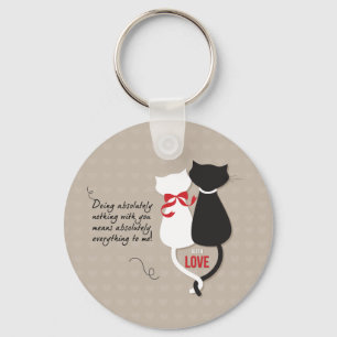 Chaveiro Gatos Apaixonados