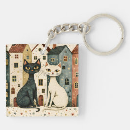 Chaveiro Gatos Artísticos