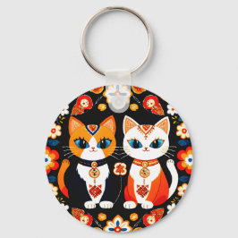 Chaveiro Gatos Bonitos Dois