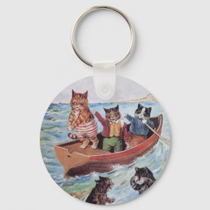 Chaveiro Gatos da natação de Louis Wain