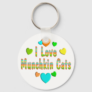 Chaveiro Gatos de Munchkin do amor