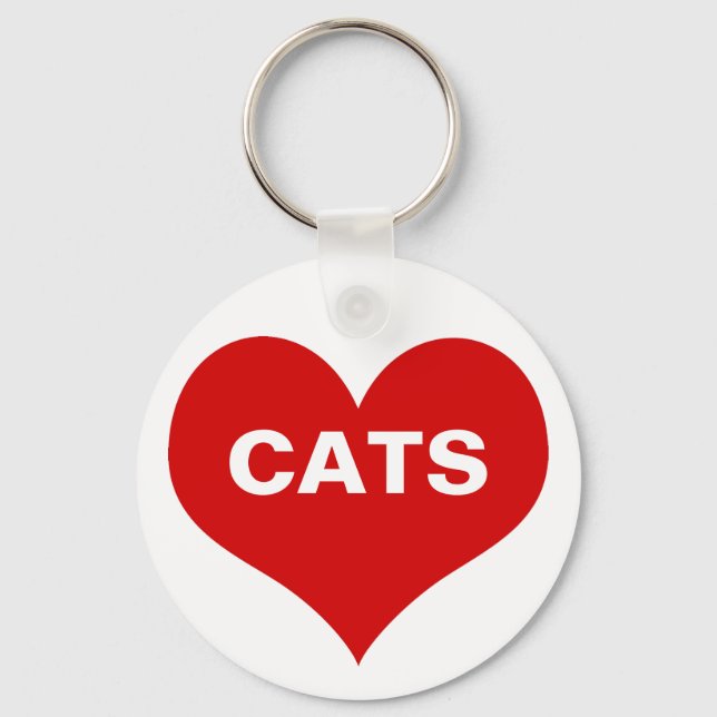 Chaveiro Gatos do Coração (Amor) (Frente)