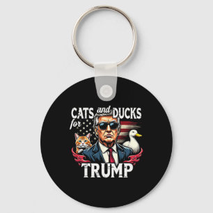 Chaveiro Gatos E Patos Para Trump 2024 Engraçado Trump Vanc