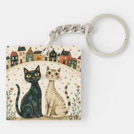 Chaveiro Gatos Encantadores
