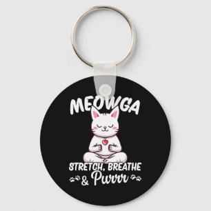 Chaveiro Gatos Meowga Com Yoga