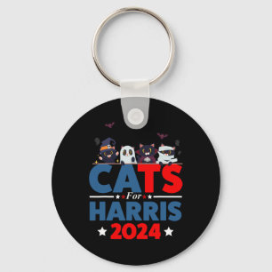 Chaveiro Gatos Para Harris 2024 - Kamala Harris Halloween M