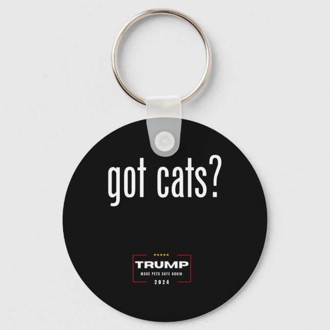 Chaveiro Gatos Pegos Comendo Os Gatos Dos Cães - Trump Torn (Frente)