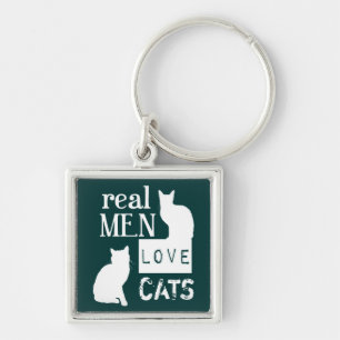 Chaveiro Gatos reais do amor dos homens (disponíveis em